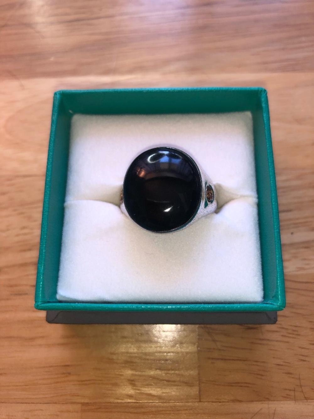 Man's EFFY Sterling Silver, 18K Yellow Gold & Onyx Ring size 10 (never worn)
